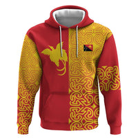 Papua New Guinea Oro Tapa Personalised Zip Hoodie Simple Bird of Paradise Style - Polynesian Pride
