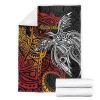 Papua New Guinea Sepik Personalised Blanket PNG Bird of Paradise Tattoo - Polynesian Pride