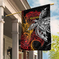 Papua New Guinea Sepik Personalised Garden Flag PNG Bird of Paradise Tattoo - Polynesian Pride