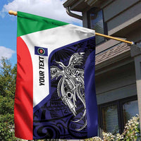 Personalised PNG Bougainville Garden Flag Bird of Paradise Tattoo Flag Motif - Polynesian Pride