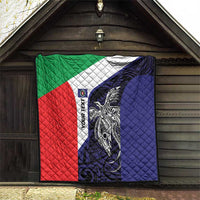 Personalised PNG Bougainville Quilt Bird of Paradise Tattoo Flag Motif - Polynesian Pride