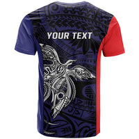 Personalised PNG Bougainville T Shirt Bird of Paradise Tattoo Flag Motif - Polynesian Pride