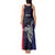 Personalised PNG Bougainville Tank Maxi Dress Bird of Paradise Tattoo Flag Motif - Polynesian Pride