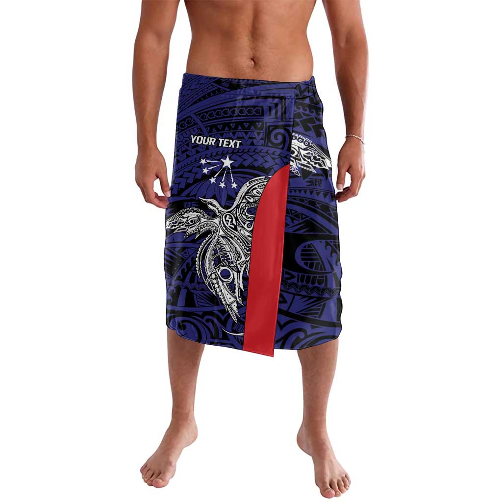 Personalised PNG Central Province Lavalava Bird of Paradise Tattoo Flag Motif - Polynesian Pride