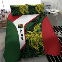 Personalised PNG Chimbu Province Bedding Set Bird of Paradise Tattoo Flag Motif - Polynesian Pride