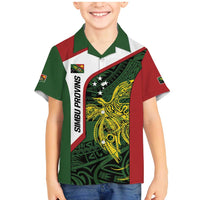 Personalised PNG Chimbu Province Family Matching Mermaid Dress and Hawaiian Shirt Bird of Paradise Tattoo Flag Motif - Polynesian Pride