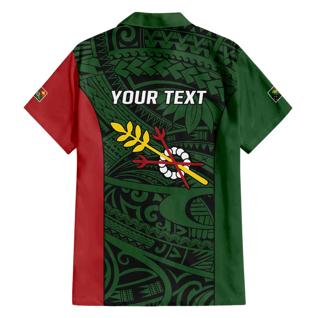 Personalised PNG Chimbu Province Family Matching Puletasi and Hawaiian Shirt Bird of Paradise Tattoo Flag Motif - Polynesian Pride