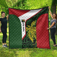 Personalised PNG Chimbu Province Quilt Bird of Paradise Tattoo Flag Motif - Polynesian Pride