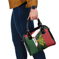 Personalised PNG Chimbu Province Shoulder Handbag Bird of Paradise Tattoo Flag Motif - Polynesian Pride