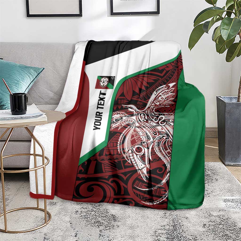 Personalised PNG East New Britain Province Blanket Bird of Paradise Tattoo Flag Motif - Polynesian Pride