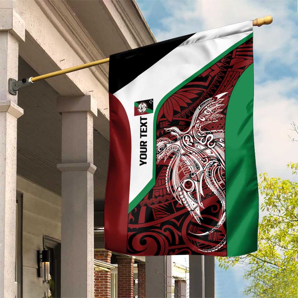 Personalised PNG East New Britain Province Garden Flag Bird of Paradise Tattoo Flag Motif - Polynesian Pride