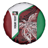 Personalised PNG East New Britain Province Spare Tire Cover Bird of Paradise Tattoo Flag Motif - Polynesian Pride