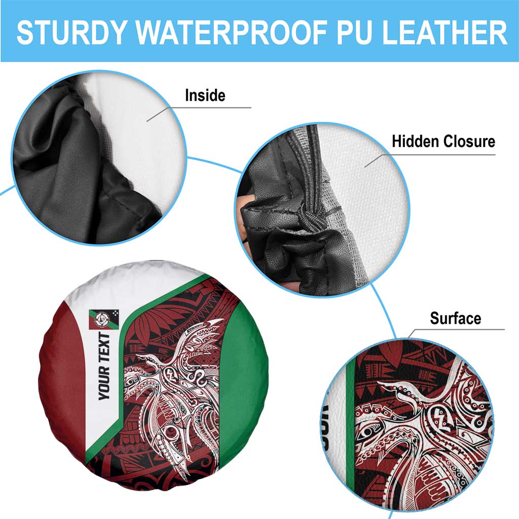 Personalised PNG East New Britain Province Spare Tire Cover Bird of Paradise Tattoo Flag Motif - Polynesian Pride