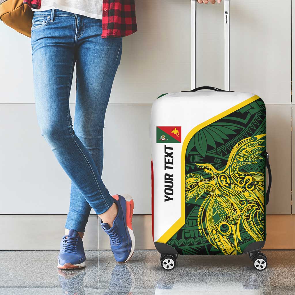 Personalised PNG East Sepik Province Luggage Cover Bird of Paradise Tattoo Flag Motif - Polynesian Pride