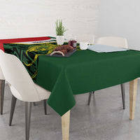 Personalised PNG East Sepik Province Tablecloth Bird of Paradise Tattoo Flag Motif - Polynesian Pride