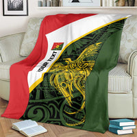 Personalised PNG Eastern Highlands Blanket Bird of Paradise Tattoo Flag Motif - Polynesian Pride