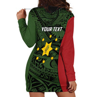 Personalised PNG Eastern Highlands Hoodie Dress Bird of Paradise Tattoo Flag Motif - Polynesian Pride