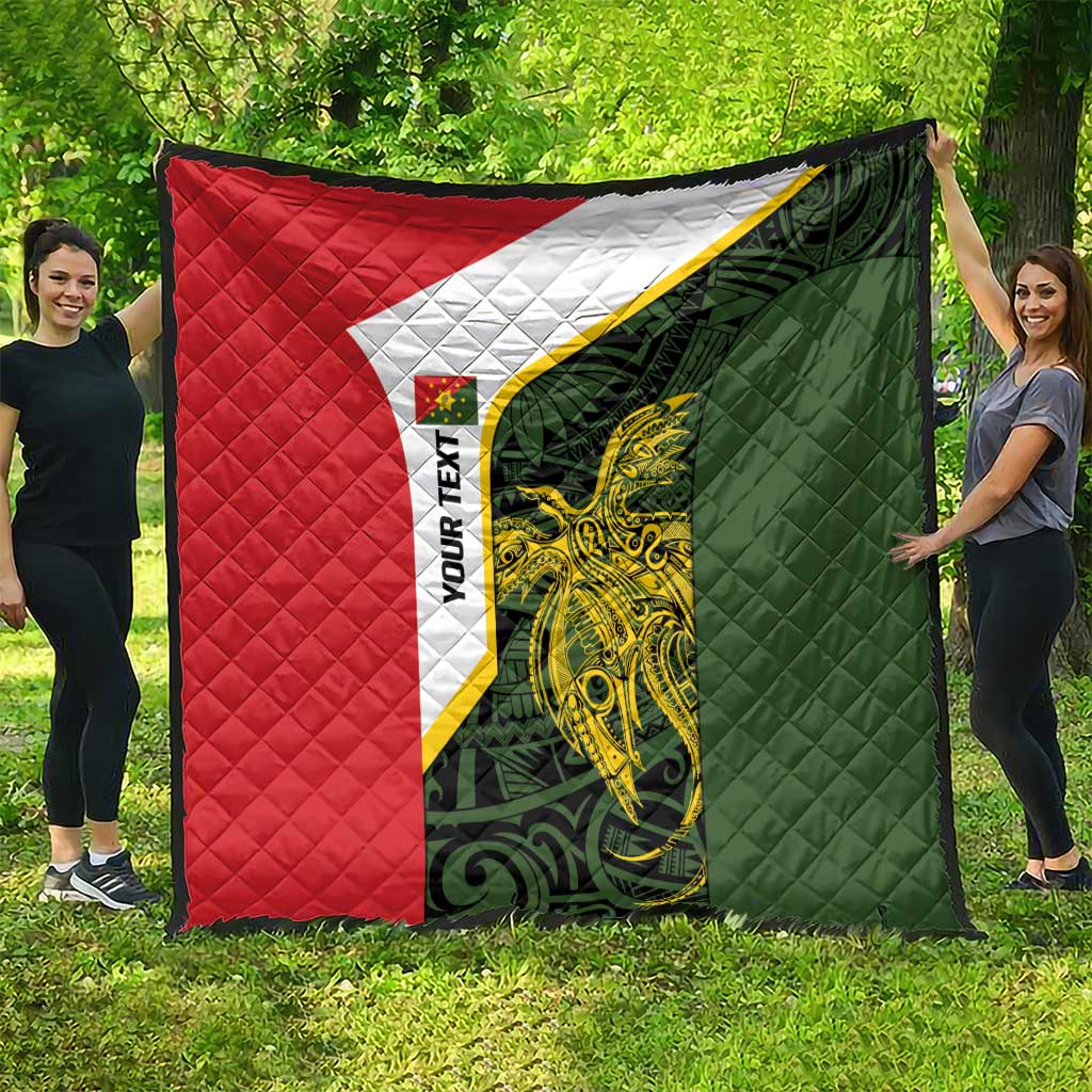 Personalised PNG Eastern Highlands Quilt Bird of Paradise Tattoo Flag Motif - Polynesian Pride