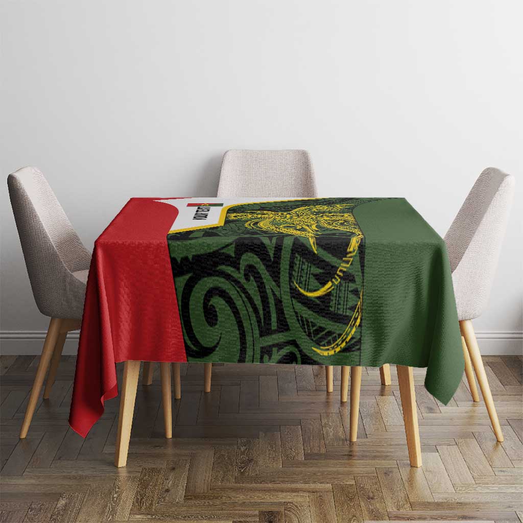Personalised PNG Eastern Highlands Tablecloth Bird of Paradise Tattoo Flag Motif LT9 - Polynesian Pride