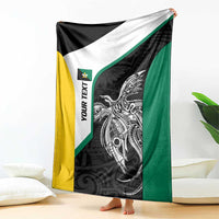 Personalised PNG Enga Province Blanket Bird of Paradise Tattoo Flag Motif - Polynesian Pride
