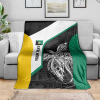 Personalised PNG Enga Province Blanket Bird of Paradise Tattoo Flag Motif - Polynesian Pride