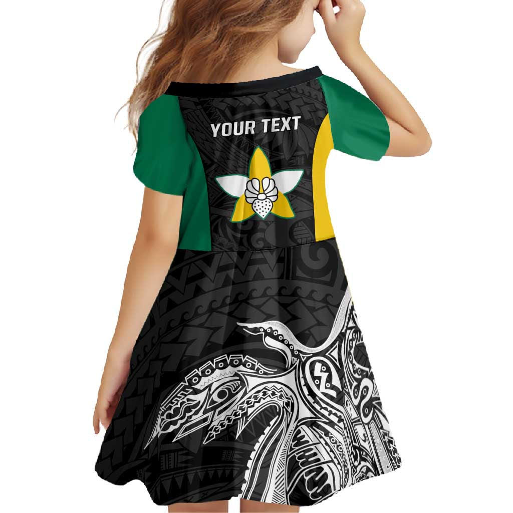 Personalised PNG Enga Province Family Matching Off Shoulder Maxi Dress and Hawaiian Shirt Bird of Paradise Tattoo Flag Motif - Polynesian Pride