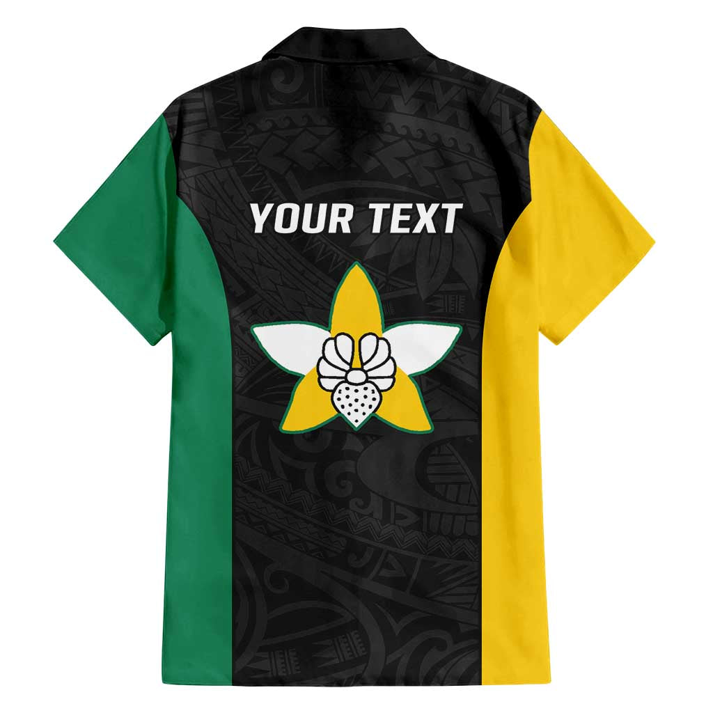 Personalised PNG Enga Province Family Matching Tank Maxi Dress and Hawaiian Shirt Bird of Paradise Tattoo Flag Motif - Polynesian Pride