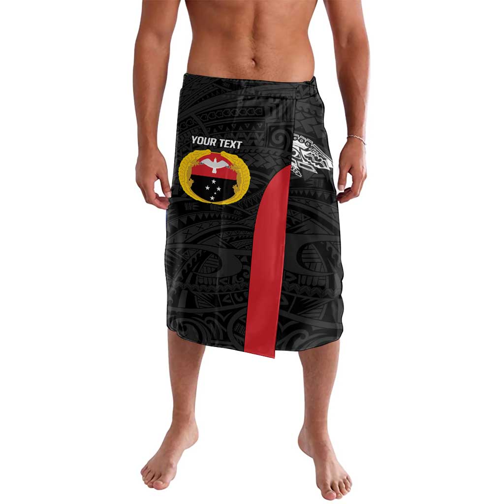 Personalised PNG Gulf Province Lavalava Bird of Paradise Tattoo Flag Motif - Polynesian Pride