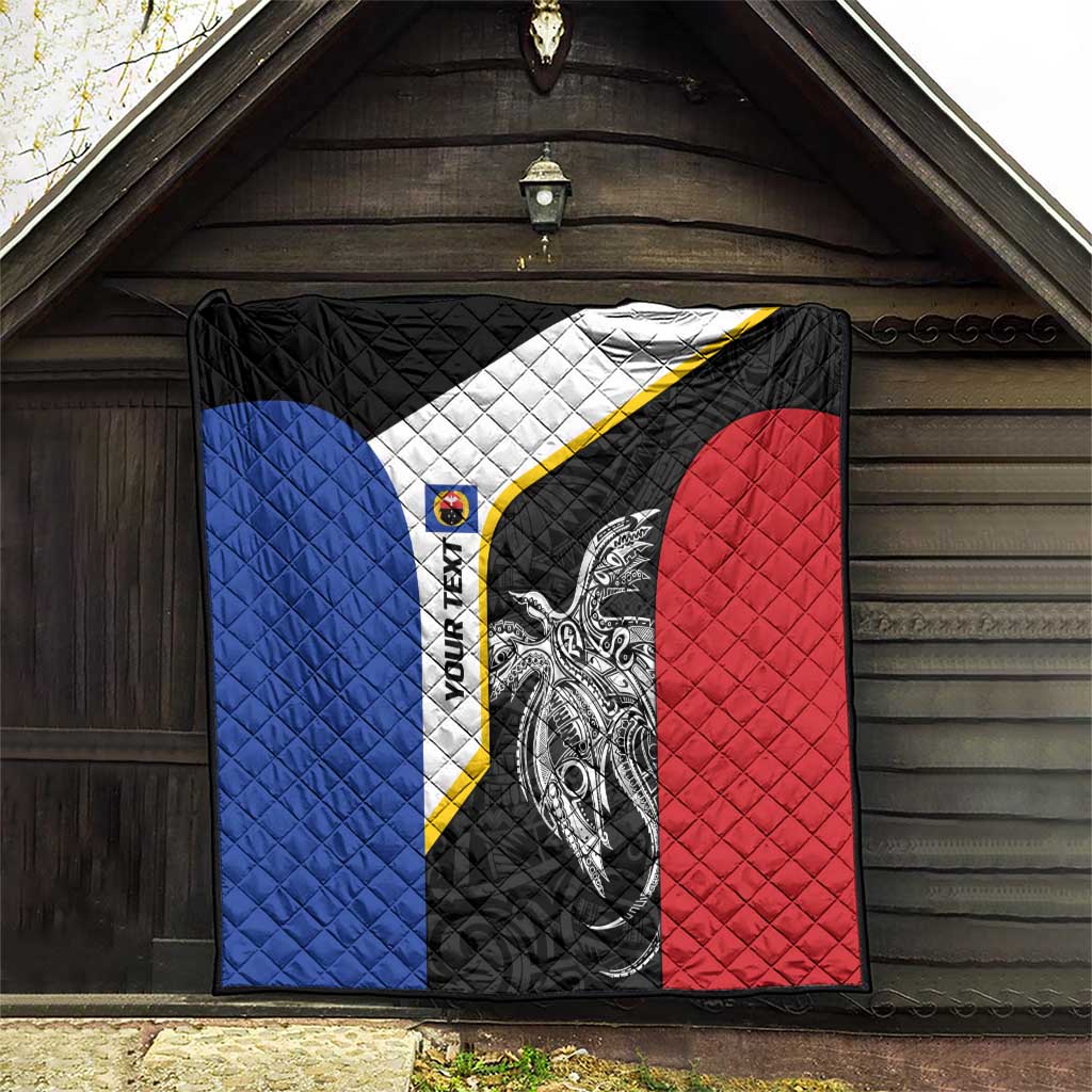 Personalised PNG Gulf Province Quilt Bird of Paradise Tattoo Flag Motif - Polynesian Pride