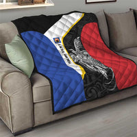 Personalised PNG Gulf Province Quilt Bird of Paradise Tattoo Flag Motif - Polynesian Pride