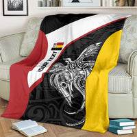 Personalised PNG Madang Province Blanket Bird of Paradise Tattoo Flag Motif - Polynesian Pride