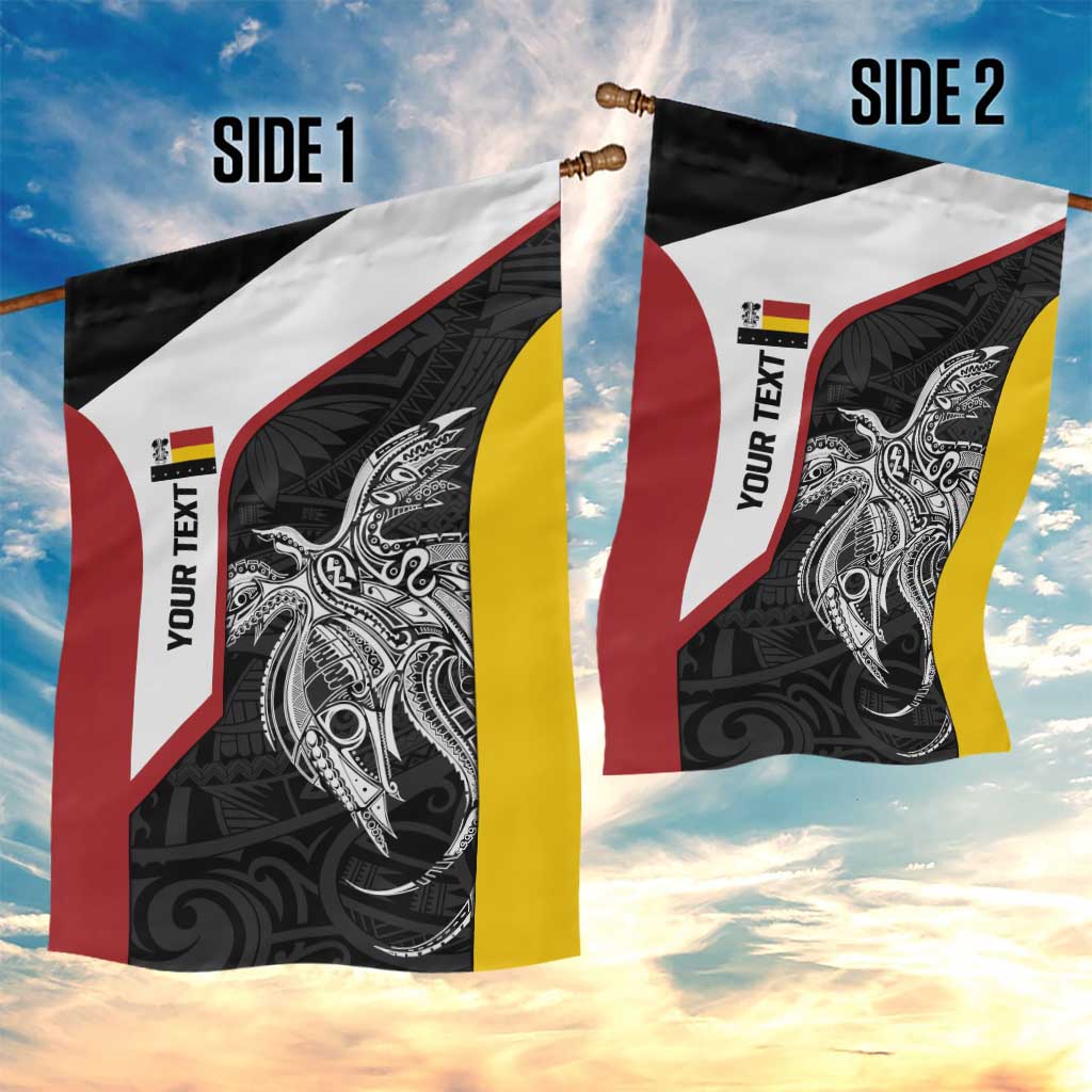 Personalised PNG Madang Province Garden Flag Bird of Paradise Tattoo Flag Motif - Polynesian Pride
