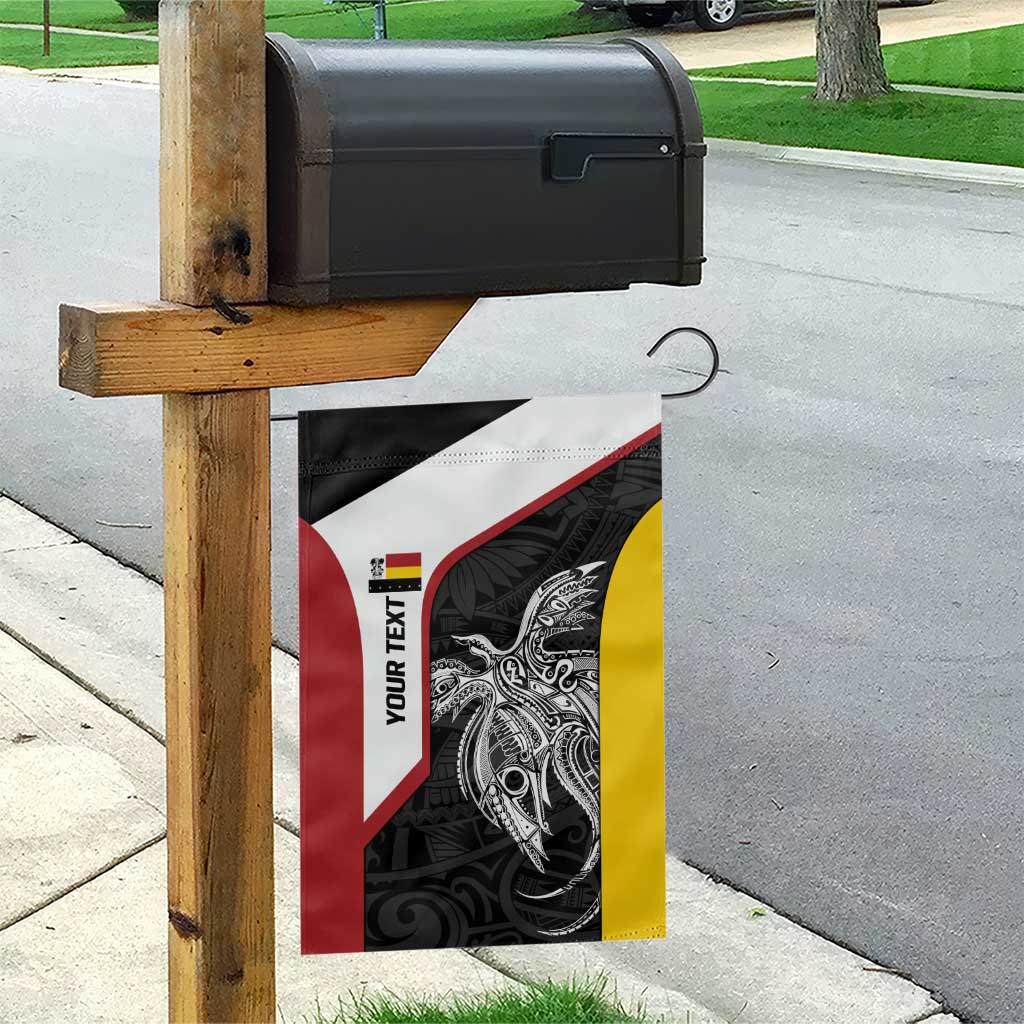 Personalised PNG Madang Province Garden Flag Bird of Paradise Tattoo Flag Motif - Polynesian Pride