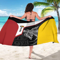 Personalised PNG Madang Province Sarong Bird of Paradise Tattoo Flag Motif - Polynesian Pride