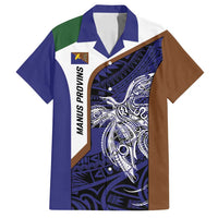 Personalised PNG Manus Province Family Matching Summer Maxi Dress and Hawaiian Shirt Bird of Paradise Tattoo Flag Motif - Polynesian Pride