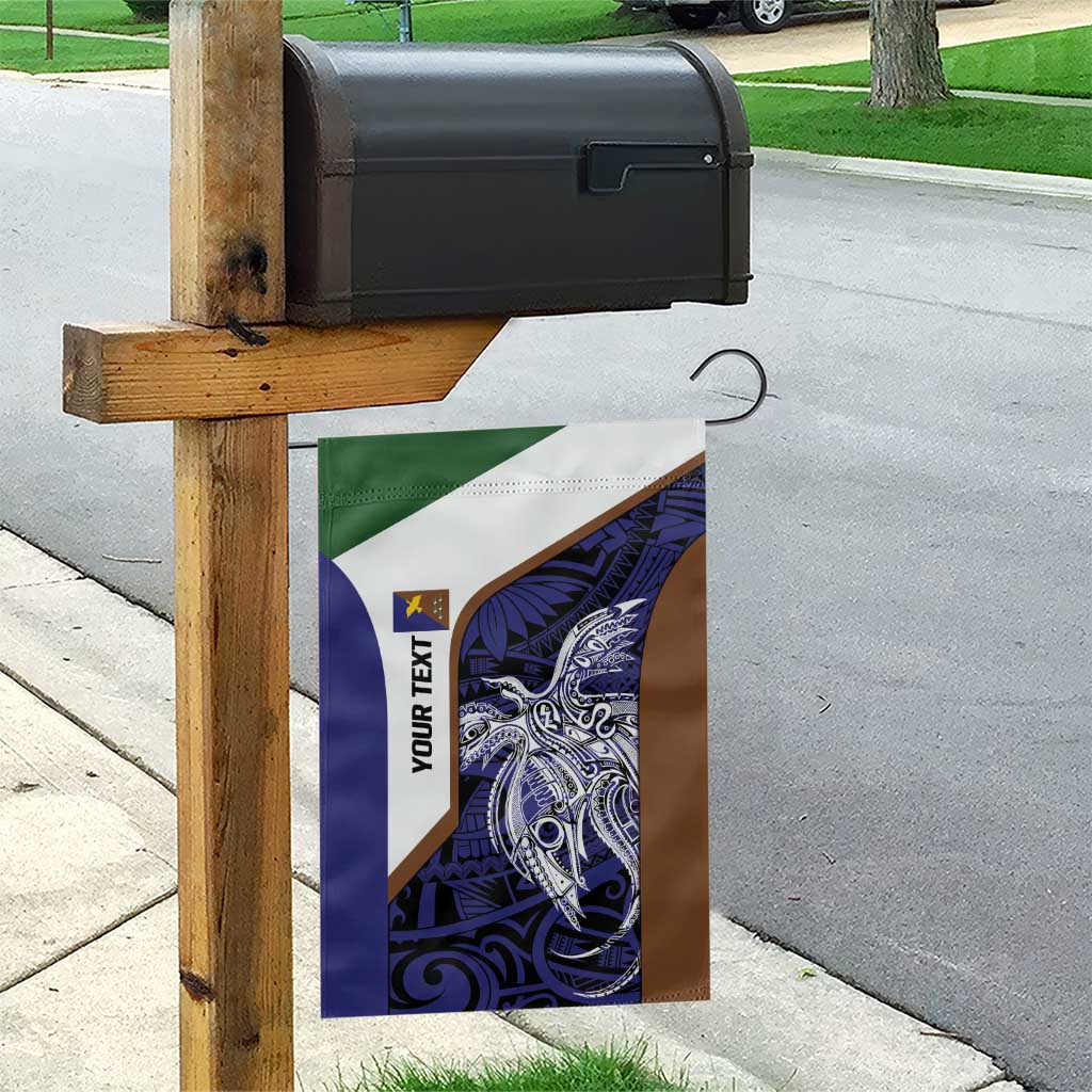 Personalised PNG Manus Province Garden Flag Bird of Paradise Tattoo Flag Motif - Polynesian Pride