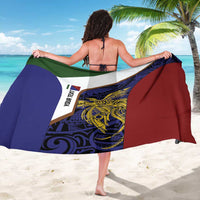 Personalised PNG Milne Bay Province Sarong Bird of Paradise Tattoo Flag Motif - Polynesian Pride