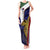 Personalised PNG Milne Bay Province Tank Maxi Dress Bird of Paradise Tattoo Flag Motif - Polynesian Pride