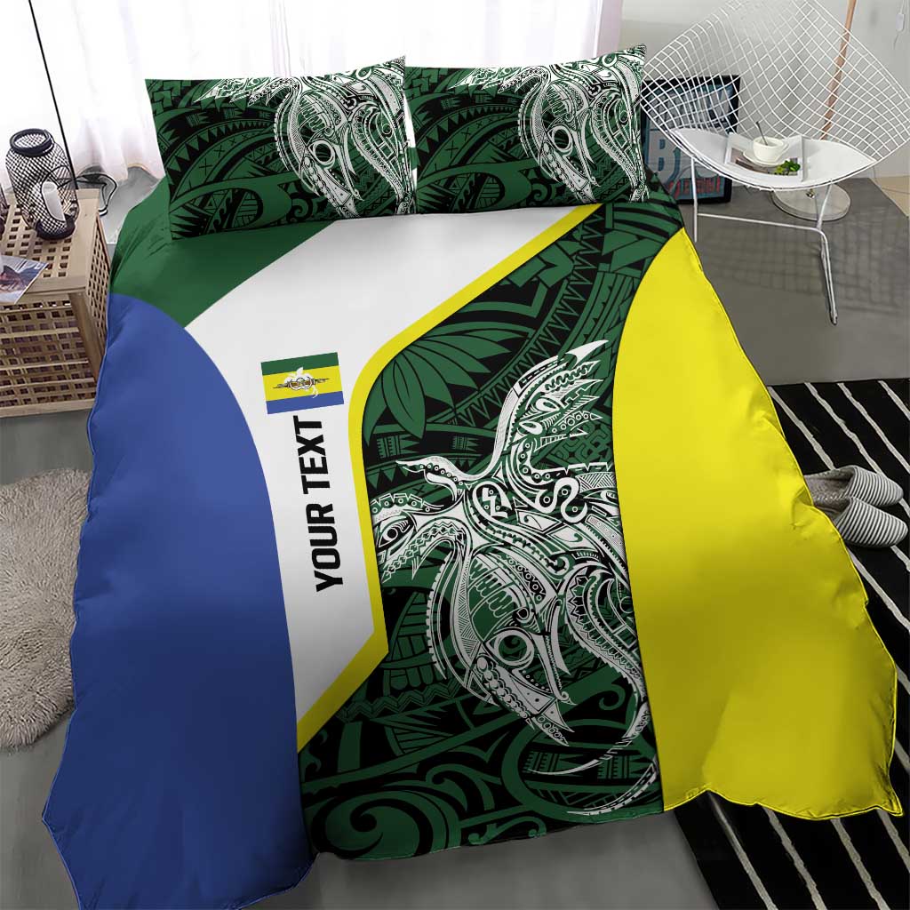 Personalised PNG Morobe Province Bedding Set Bird of Paradise Tattoo Flag Motif - Polynesian Pride