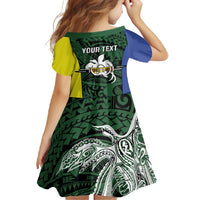Personalised PNG Morobe Province Family Matching Mermaid Dress and Hawaiian Shirt Bird of Paradise Tattoo Flag Motif LT9 - Polynesian Pride