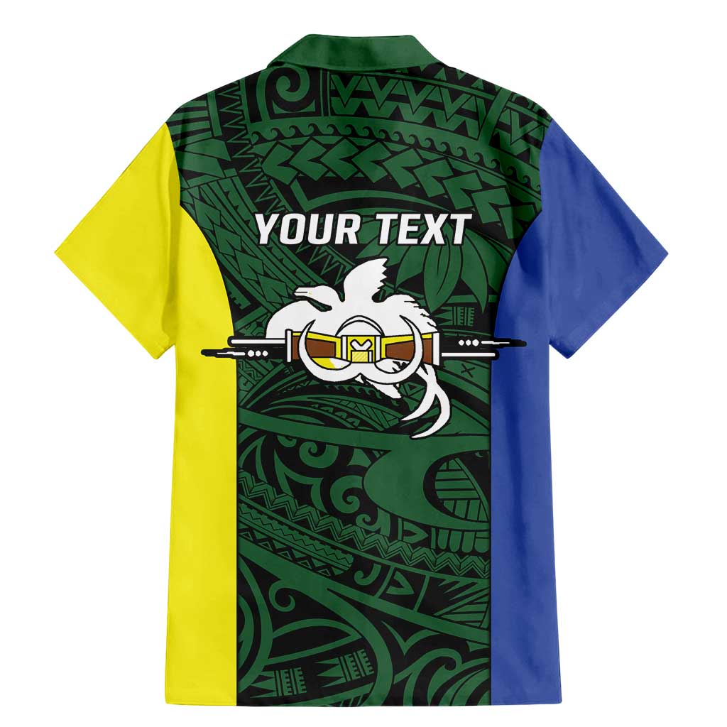 Personalised PNG Morobe Province Family Matching Mermaid Dress and Hawaiian Shirt Bird of Paradise Tattoo Flag Motif LT9 - Polynesian Pride