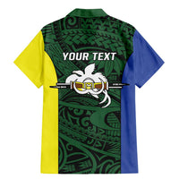 Personalised PNG Morobe Province Family Matching Mermaid Dress and Hawaiian Shirt Bird of Paradise Tattoo Flag Motif LT9 - Polynesian Pride