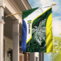 Personalised PNG Morobe Province Garden Flag Bird of Paradise Tattoo Flag Motif - Polynesian Pride