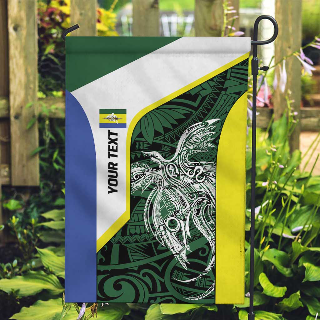 Personalised PNG Morobe Province Garden Flag Bird of Paradise Tattoo Flag Motif - Polynesian Pride