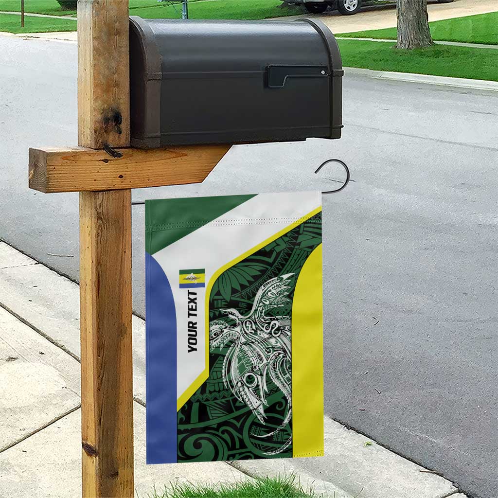 Personalised PNG Morobe Province Garden Flag Bird of Paradise Tattoo Flag Motif - Polynesian Pride