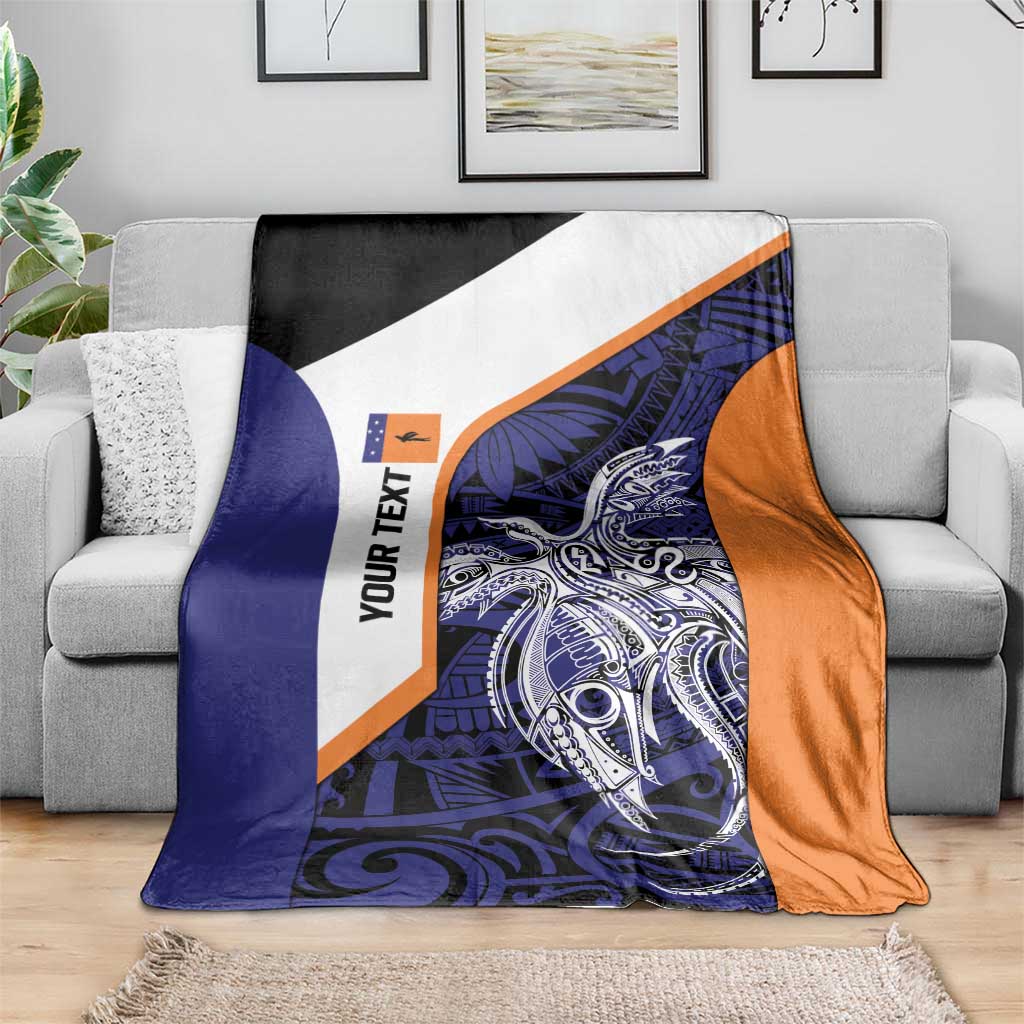 Personalised PNG New Ireland Blanket Bird of Paradise Tattoo Flag Motif - Polynesian Pride