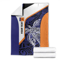 Personalised PNG New Ireland Blanket Bird of Paradise Tattoo Flag Motif - Polynesian Pride