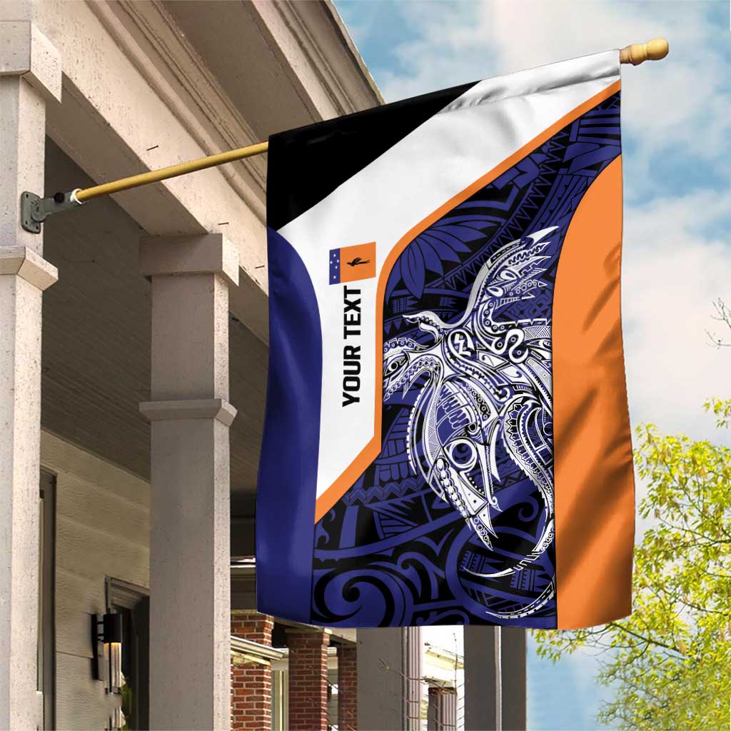 Personalised PNG New Ireland Garden Flag Bird of Paradise Tattoo Flag Motif - Polynesian Pride