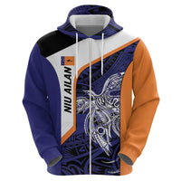 Personalised PNG New Ireland Hoodie Bird of Paradise Tattoo Flag Motif - Polynesian Pride