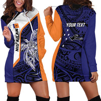 Personalised PNG New Ireland Hoodie Dress Bird of Paradise Tattoo Flag Motif LT9 - Polynesian Pride